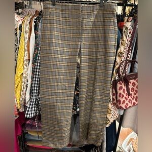 J. Crew Italian Wool Blend Drapey Plaid “Kate” Straight-Leg Pants NWT Size 14